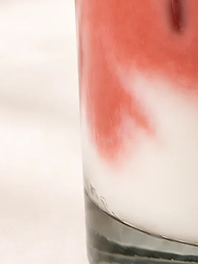 Detalle de la cera de la vela TERCA Iced Caramel Latte