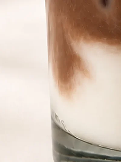 Detalle de la cera de la vela TERCA Iced Latte